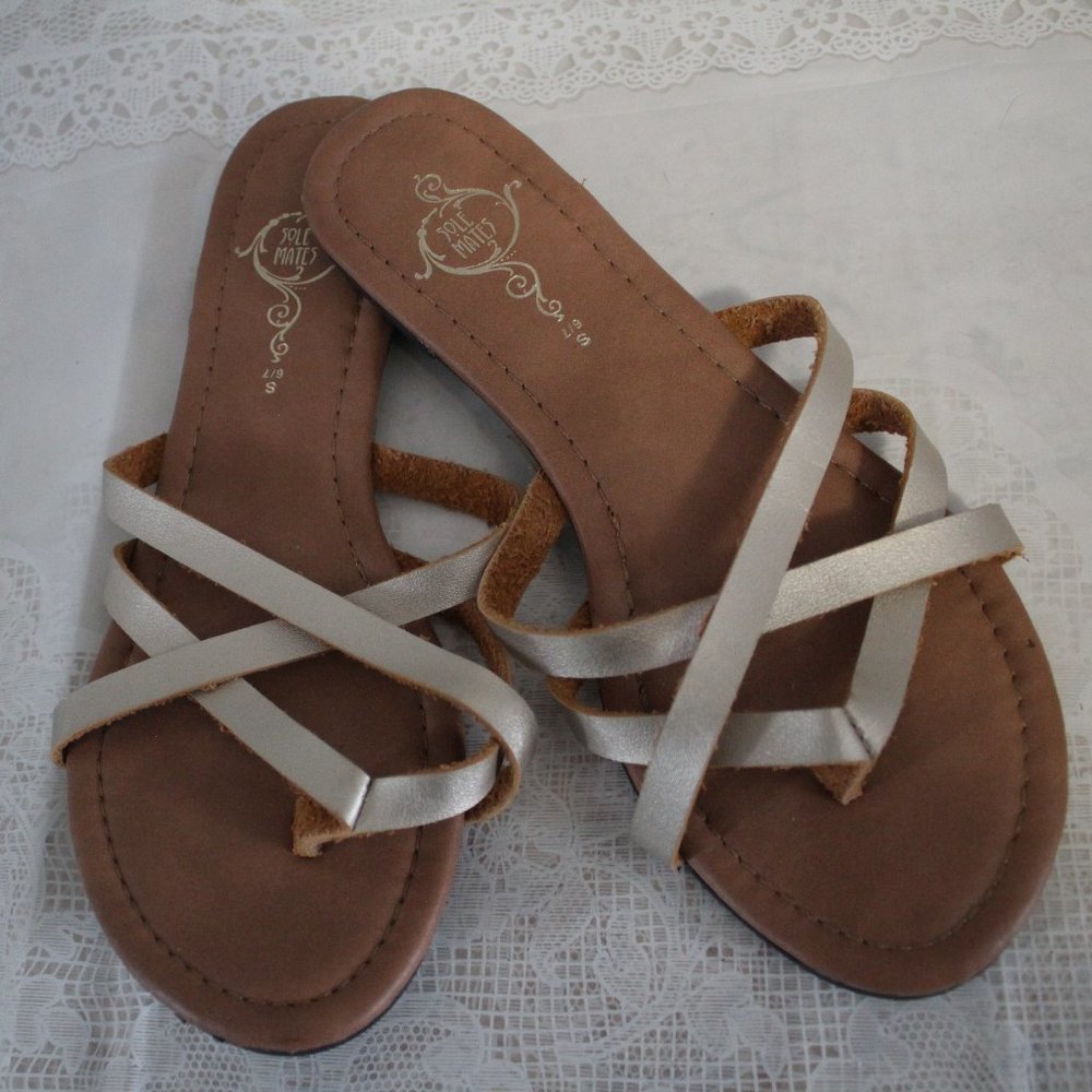 Gold Strappy Sandals